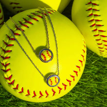Load image into Gallery viewer, Softball Sports Pendant Necklaces for Women Jewelry Game Day Team Gifts
