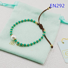Load image into Gallery viewer, Boho Pearl &amp; Colorful Beaded Adjustable Cord Bracelet Set, Handmade Friendship Bracelets for Women
