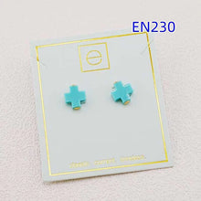 Cargar imagen en el visor de la galería, Fashion Jewelry New Colorful Cross Stud Earrings for Women Birthday Gifts, Unique Gift
