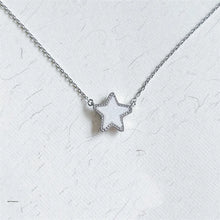 Load image into Gallery viewer, Silver Plated Small Jae Star Drusy Pendant Necklace, Fashion Jewelry for Women
