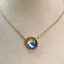Carregar imagem no visualizador da galeria, Blue Volleyball Short Pendant Necklace,Fashion Jewelry,Unique Gifts
