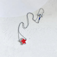 Load image into Gallery viewer, Silver Plated Small Jae Star Drusy Pendant Necklace, Fashion Jewelry for Women
