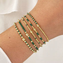Carregar imagem no visualizador da galeria, Bohemian Beaded Bracelets Colorful Seed Bead Gold Ball Stackable Bracelet Set Women Summer Beach Elastic Jewelry Gift
