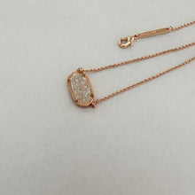 Cargar imagen en el visor de la galería, Iridescent Drusy Gemstone Natural Crystal Pendant Necklace for Women, Fashion Jewelry, Unique Gifts
