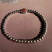 Carica l'immagine nel visualizzatore di Gallery, Orange Goldstone Football Stretch Bracelet/Stud Earrings, Fashion Jewelry, Unique Gifts
