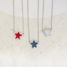 Load image into Gallery viewer, Silver Plated Small Jae Star Drusy Pendant Necklace, Fashion Jewelry for Women
