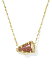 Load image into Gallery viewer, Cheer Megaphone Short Pendant Necklace in Mother-of-Pearl,Fashion Jewelry, Unique Gifts
