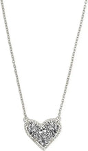 Load image into Gallery viewer, Heart Natural Crystal Gemstone Adjustable Pendant Necklace for Women, Fashion Jewelry
