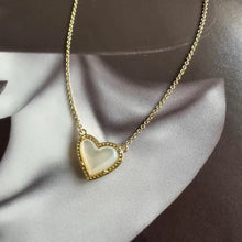 Load image into Gallery viewer, Heart Natural Crystal Gemstone Adjustable Pendant Necklace for Women, Fashion Jewelry
