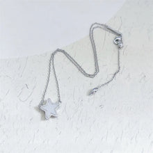 Load image into Gallery viewer, Silver Plated Small Jae Star Drusy Pendant Necklace, Fashion Jewelry for Women
