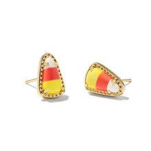 Load image into Gallery viewer, Halloween Candy Corn Short Pendant Necklace/Stud Earrings for Women, Fashion Jewelry, Unique Gifts
