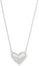Load image into Gallery viewer, Heart Natural Crystal Gemstone Adjustable Pendant Necklace for Women, Fashion Jewelry
