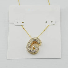 Cargar imagen en el visor de la galería, Gold Letter Initial A-Z Short Pendant Necklace, Cubic Zirconia Inlaid, Fashion Jewelry, Unique Gifts
