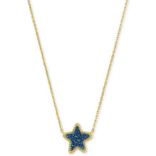 Carregar imagem no visualizador da galeria, Gold  Plated Small Star Drusy Pendant Necklace, Fashion Jewelry for Women
