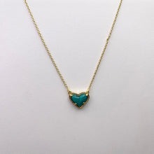 Load image into Gallery viewer, Heart Natural Crystal Gemstone Adjustable Pendant Necklace for Women, Fashion Jewelry
