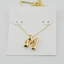 Cargar imagen en el visor de la galería, Gold Personalized Letter Initial A-Z Short Pendant Necklace, Gift for Mom Girlfriend Birthday Valentines Day
