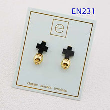 Load image into Gallery viewer, Colorful Cross with Round beads Stud Earrings for Women Birthday Gifts, Unique Gift
