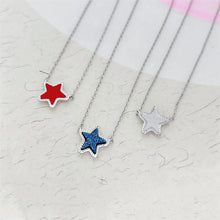 Load image into Gallery viewer, Silver Plated Small Jae Star Drusy Pendant Necklace, Fashion Jewelry for Women
