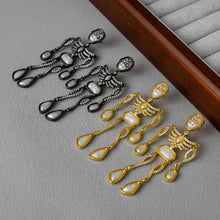 Load image into Gallery viewer, Halloween Skeleton Punk Gotham Style Stud Earrings for Women, Fashion Jewelry, Unique Gifts
