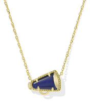 Load image into Gallery viewer, Cheer Megaphone Short Pendant Necklace in Mother-of-Pearl,Fashion Jewelry, Unique Gifts
