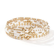 Carregar imagem no visualizador da galeria, Bohemian Beaded Bracelets Colorful Seed Bead Gold Ball Stackable Bracelet Set Women Summer Beach Elastic Jewelry Gift
