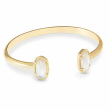 Carregar imagem no visualizador da galeria, Ivory Mother-of-Pearl Cuff Bangle Bracelet for Women, Healing Jewelry, Birthday Gift for Her
