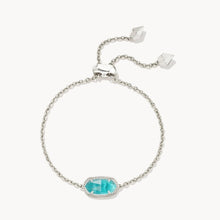 Load image into Gallery viewer, London Blue Clear Glass Gemstone Adjustable Chain Bracelet for Women, Fashion Jewelry
