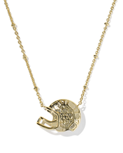 Lade das Bild in den Galerie-Viewer, Football Helmet Gold Short Pendant Necklace, Fashion Jewelry for Women, Unique Gifts
