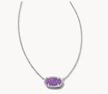Carica l'immagine nel visualizzatore di Gallery, Purple Drusy Pendant Necklace for Women, Fashion Jewelry, Unique Gifts
