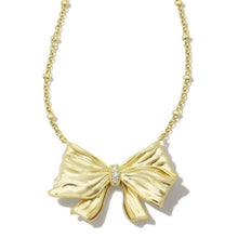 Load image into Gallery viewer, Elegant Bow Pendant Necklace for Women, with Cubic Zirconia, Fashion Jewelry Gift Idea
