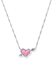 Load image into Gallery viewer, Ari Heart Arrow Short Pendant Necklace for Women, Fashion Jewelry, Unique Gifts
