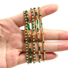 Carregar imagem no visualizador da galeria, Bohemian Beaded Bracelets Colorful Seed Bead Gold Ball Stackable Bracelet Set Women Summer Beach Elastic Jewelry Gift
