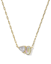 Cargar imagen en el visor de la galería, Colorful Birthstones Short Pendant Necklace for Women, Fashion Jewelry, Unique Gifts
