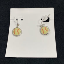Load image into Gallery viewer, Sports Theme Dangle Earrings Soccer Basketball Volleyball Baseball Softball Game Day Fan Statement Earrings Jewelry Gift for Women Girls

