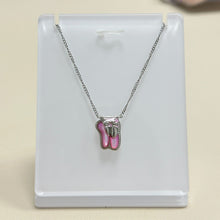 Load image into Gallery viewer, Ballet Short Pendant Necklace in Blush Mother-of-Pearl,Fashion Jewelry, Unique Gifts
