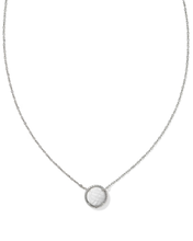 Load image into Gallery viewer, Volleyball Short Pendant Necklace in White Mother-of-Pearl,Fashion Jewelry, Unique Gifts
