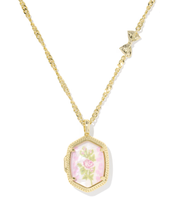 Cargar imagen en el visor de la galería, Love Shack Fancy Gold Locket Illusion Necklace for Women, Fashion Jewelry, Unique Gifts
