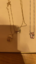 Load image into Gallery viewer, Ballet Short Pendant Necklace in Blush Mother-of-Pearl,Fashion Jewelry, Unique Gifts
