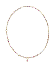 Carregar imagem no visualizador da galeria, Multi/White Pink Mix Crystal Illusion Strand Necklace/Huggie Earrings/Bracelet Jewelry Set for Women, Fashion Jewelry, Unique Gifts
