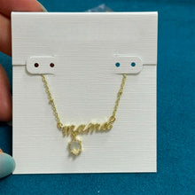 Carregar imagem no visualizador da galeria, Mama Crystal Short Pendant Necklace for Women, Fashion Jewelry, Unique Gifts
