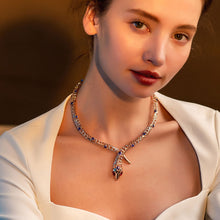 Load image into Gallery viewer, Red Rhinestone Snake Choker Necklace [Jewelry] For Party Gifts
