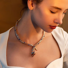 Load image into Gallery viewer, Red Rhinestone Snake Choker Necklace [Jewelry] For Party Gifts
