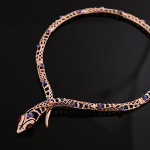 Load image into Gallery viewer, Red Rhinestone Snake Choker Necklace [Jewelry] For Party Gifts
