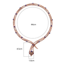 Load image into Gallery viewer, Red Rhinestone Snake Choker Necklace [Jewelry] For Party Gifts
